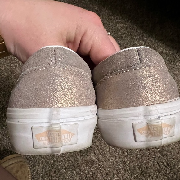 Pink glitter slip on vans - Picture 4 of 5